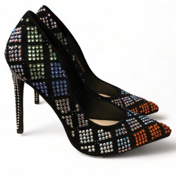 VIGO FIORRE Shoes - Vigo fiore multicolored rhinestone heels size 8.5 MSRP $99